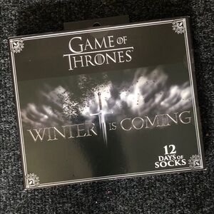 'Winter Is Coming' 12 Days of Socks - Black